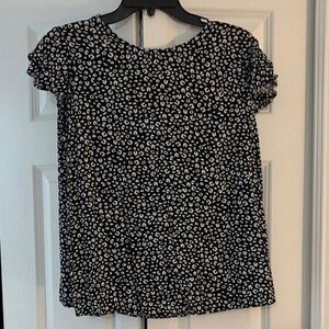Elegant Black and White Women's Blouse
